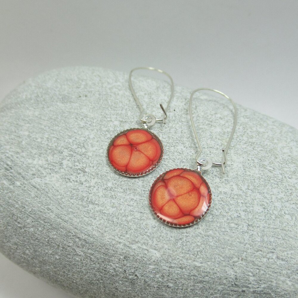 Large kidney wire Pebeo earrings